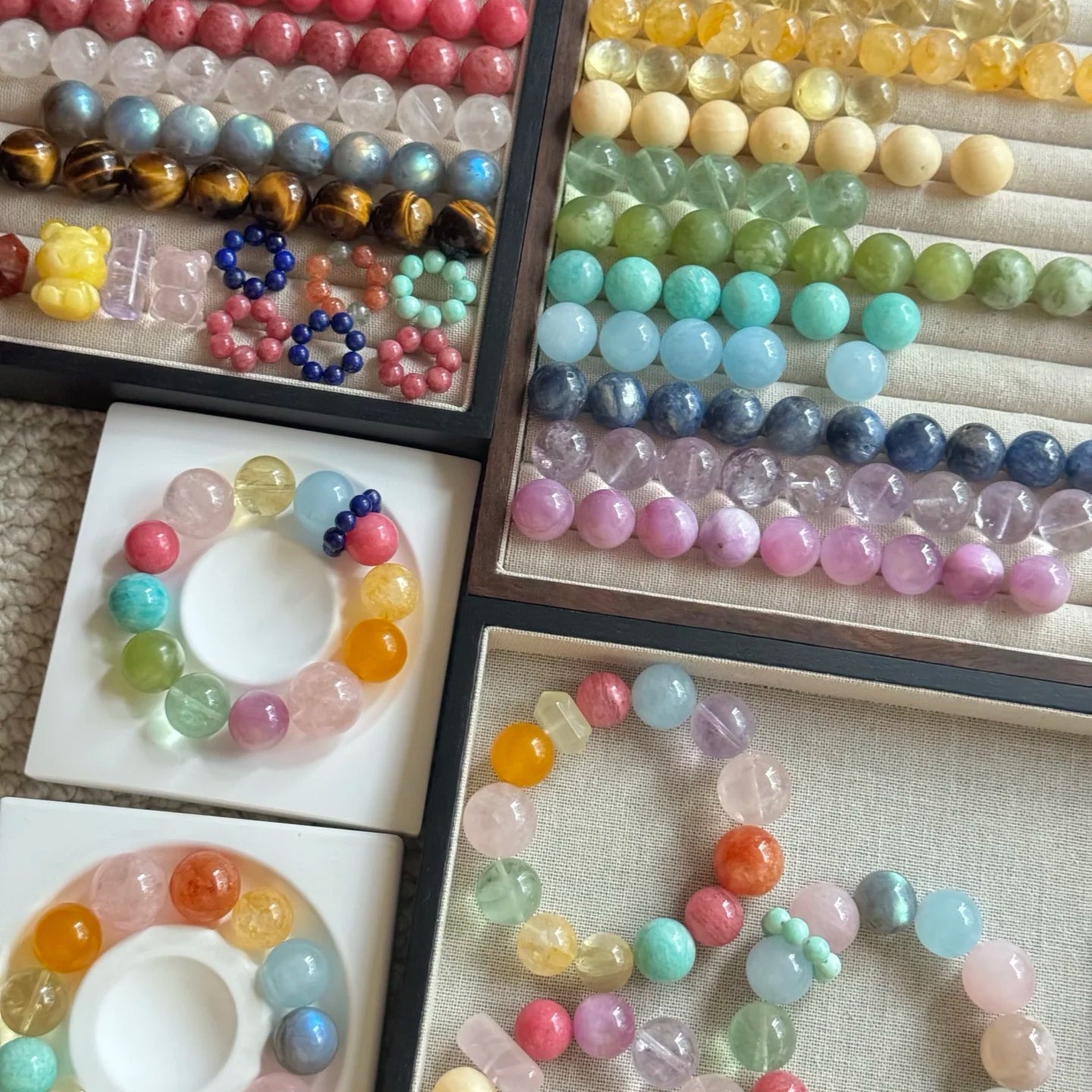 【NATURAL CRYSTAL BEADS】OPEN IN LIVE ROOM, FREE SHIPPING WORLDWIDE