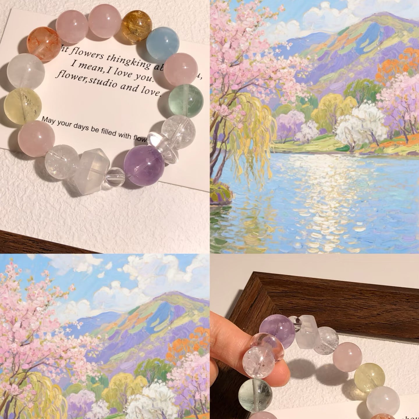 【NATURAL CRYSTAL BEADS】OPEN IN LIVE ROOM, FREE SHIPPING WORLDWIDE